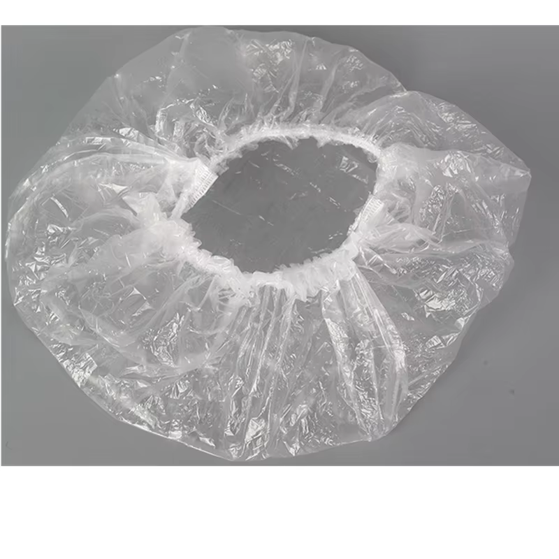 50/pièces/ensemble jetable en plastique douche bonnet de cheveux femmes imperméable rose Salon de Sp