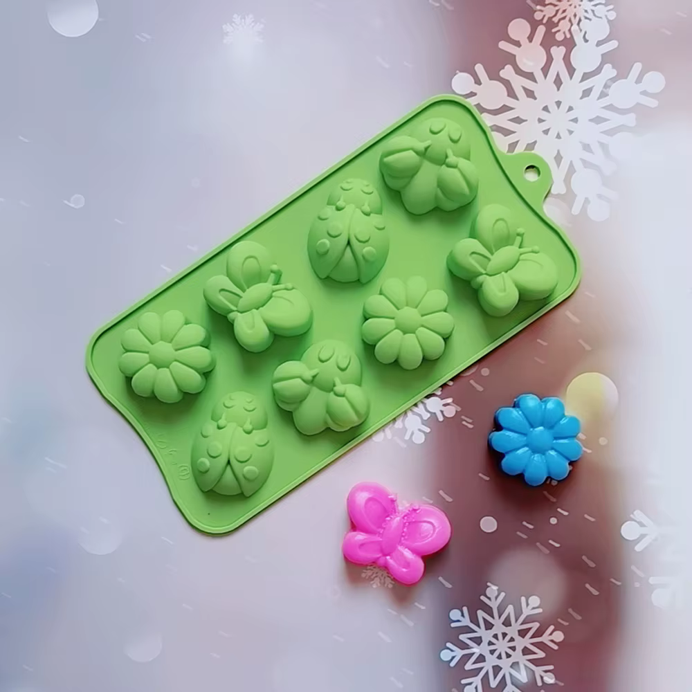 Moule à gâteau en silicone en forme d'insecte/équation/papillon, outils de cuisson, bonbons, MSI, ch
