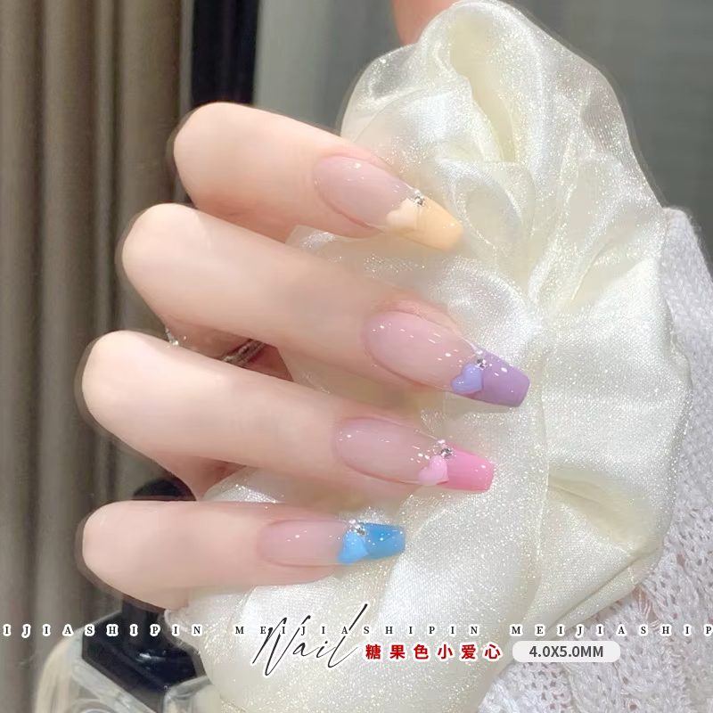 100 pièces Nail Art Mini coeur breloques 4x5mm mélange/résine blanche mignon strass en forme de coeu