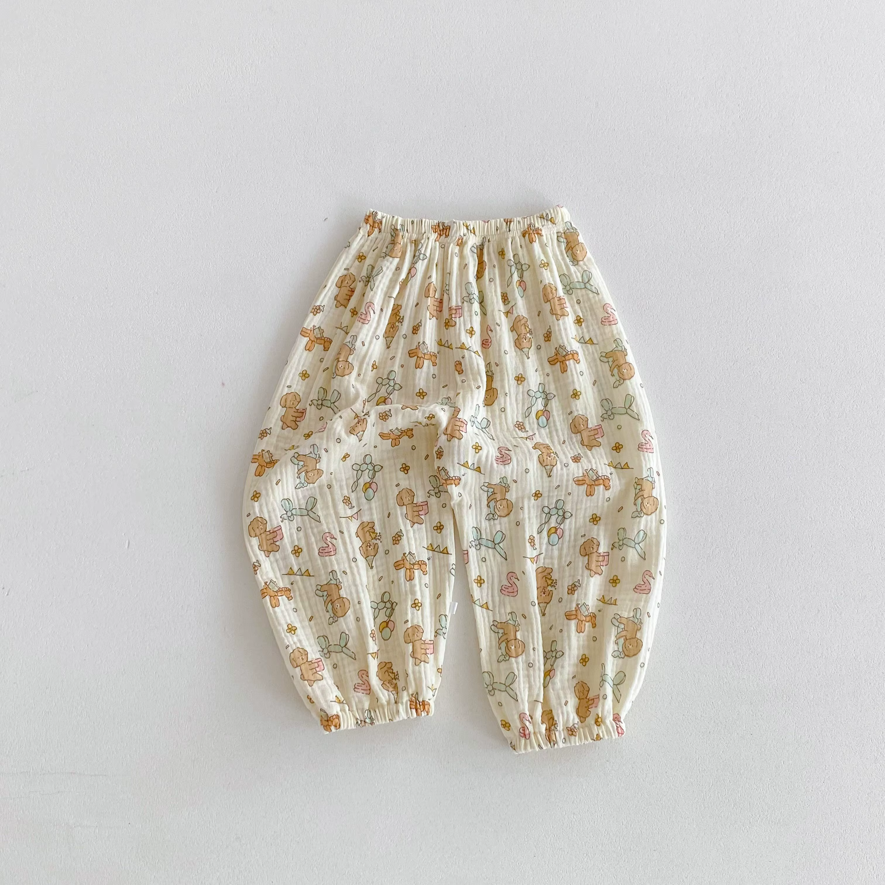 Vêtements d'été pour bébés garçons et filles, pantalons anti-moustiques pour enfants, amples et déco