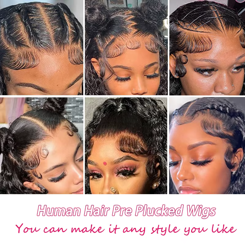 Perruque Lace Front Wig ondulée naturelle, cheveux bouclés, 13x6, pre-plucked, avec baby hair, pour 