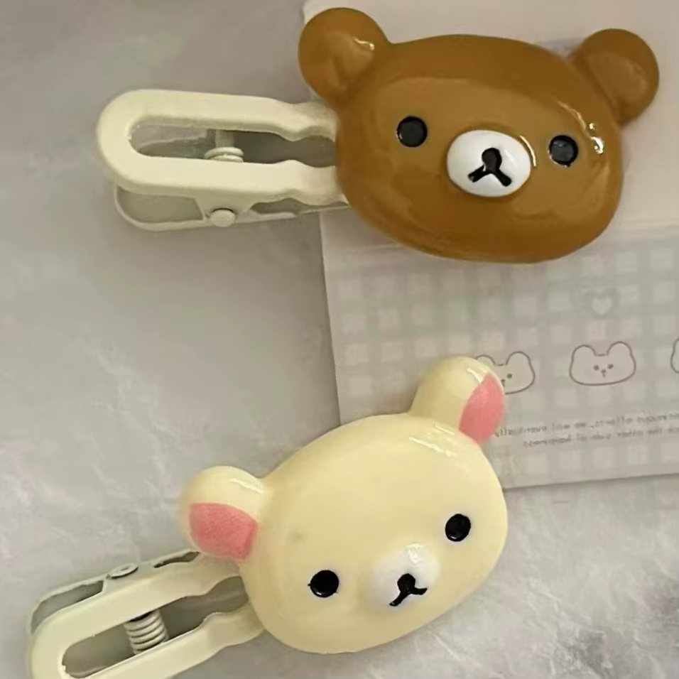 Rilakkuma pinces à cheveux pour filles Kawaii Relax ours épingle à cheveux femmes frange épingle à c
