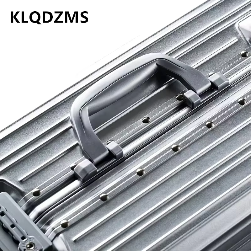 KLQDZMS 20 "24" 26 "29 pouces bagages d'affaires tout en aluminium magnésium alliage boîte d'embarqu