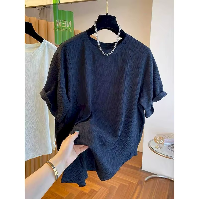 T-shirts surdimensionnés femmes décontracté ample à manches courtes hauts 2025 tendance d'été mince 