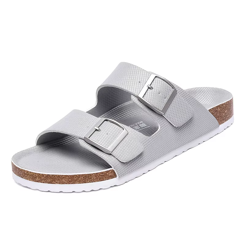 Pantoufles d'Été en Liège pour Homme et Femme, Sabots Décontractés, Sandales à Double Structure, Cui