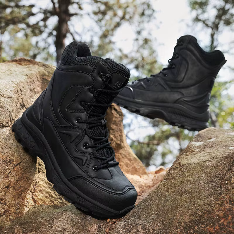 Bottes d'extérieur de marque pour hommes, chaussures d'escalade à lacets, imperméables, antidérapant