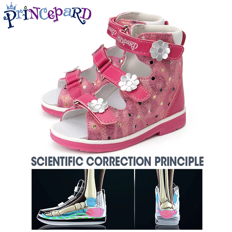 Sandales orthopédiques pour enfants princepard Girls chaussures orthopédiques pour enfants avec dos 