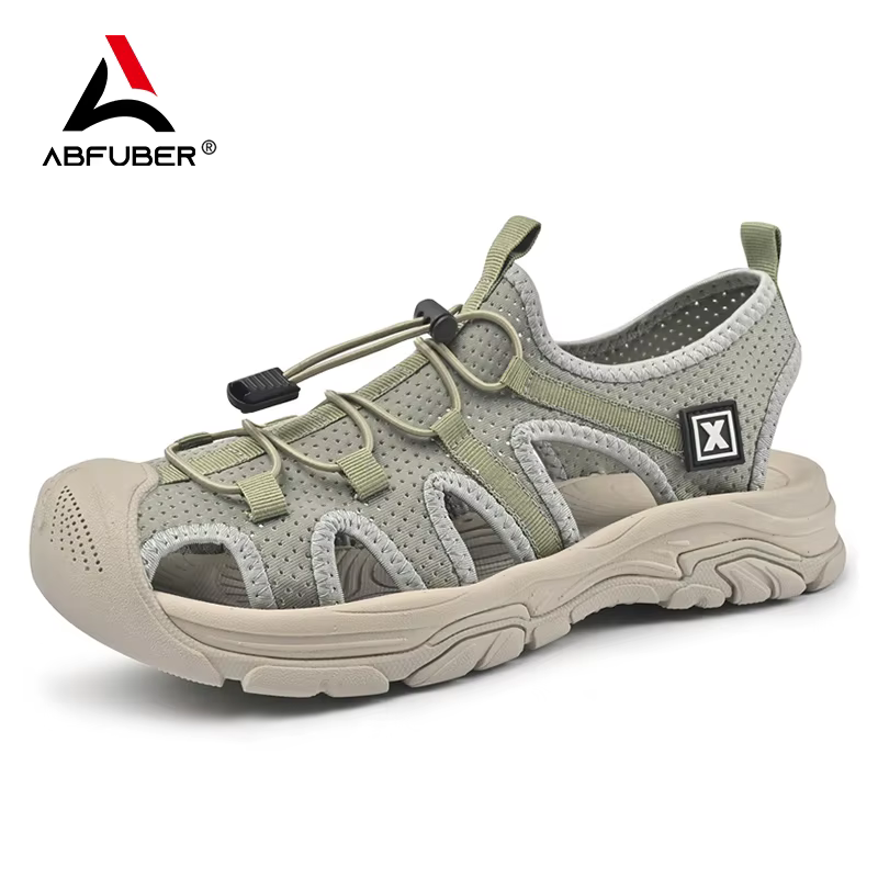 Sandales faites à la main hommes chaussures d'été respirantes homme en plein air hommes sandales ant