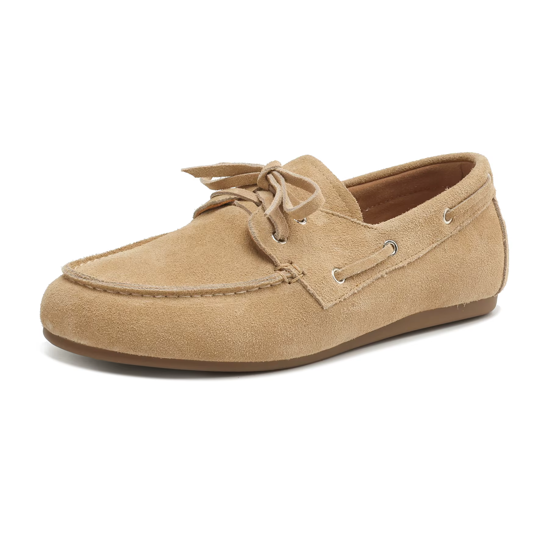 Krazing Pot-Chaussures de danse rétro en cuir de vache pour femmes, mocassins à lacets confortables,