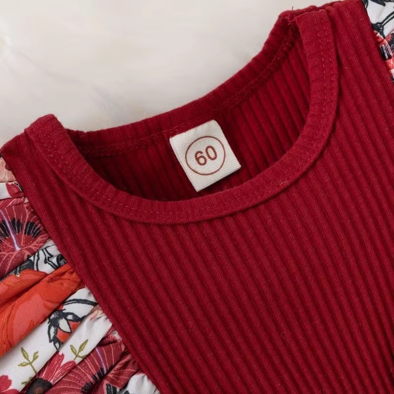 Robe d'été pour bébé fille, combinaison rayée avec nœud papillon, en coton, vêtements floraux pour n