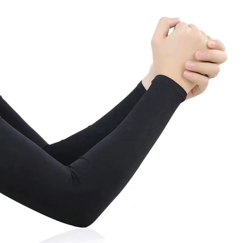 Gants d'été fins et longs, manches en soie glacée, Protection solaire pour activités de plein air, c