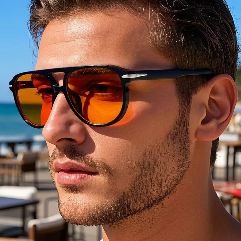 SO & EI rétro Double ponts pilote hommes Rivets lunettes de soleil marque de mode concepteur femmes 