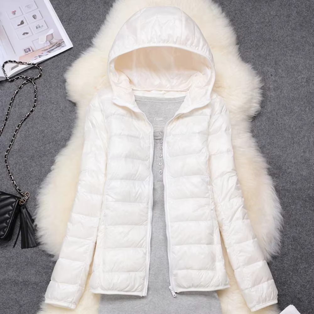 Doudoune Femme Ultra Légère, Capuche Pliable, Doudoune Femme, Manteau NikS6, Hiver, Nouveau, Printem