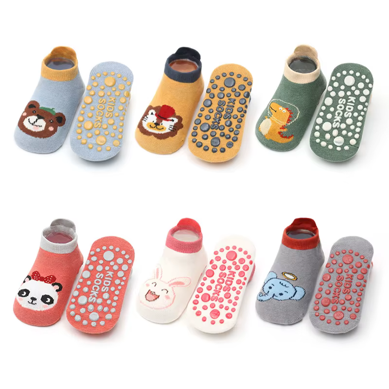 Chaussettes en coton pour enfants, confortables, respirantes, motif animal de dessin animé mignon, n
