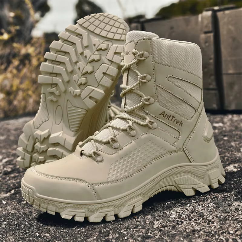 Bottes d'entraînement sauvage pour hommes quatre saisons bottes d'extérieur imperméables antidérapan