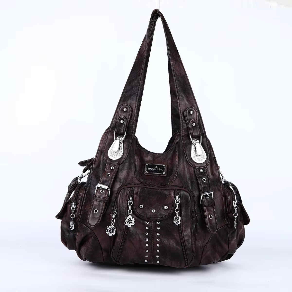 Sac à main vintage pour femme, grand sac fourre-tout en PU avec poignée supérieure, sac à bandoulièr
