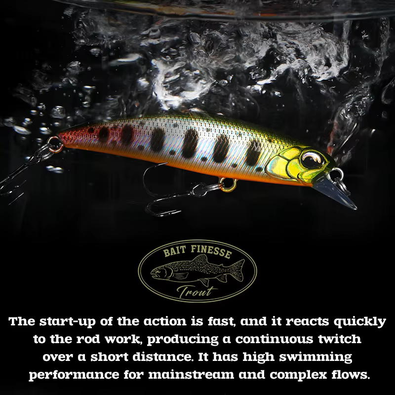 TSURINOYA 60S leurre de pêche méné coulant DW67 60mm 6.1g appât dur artificiel brochet bar truite Je