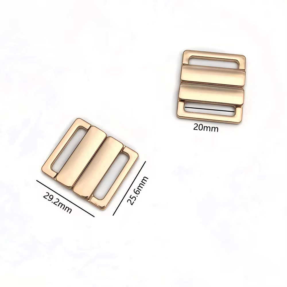 Fermoirs de soutien-gorge en métal, 20mm, fermeture avant, crochet arrière, accessoires de remplacem