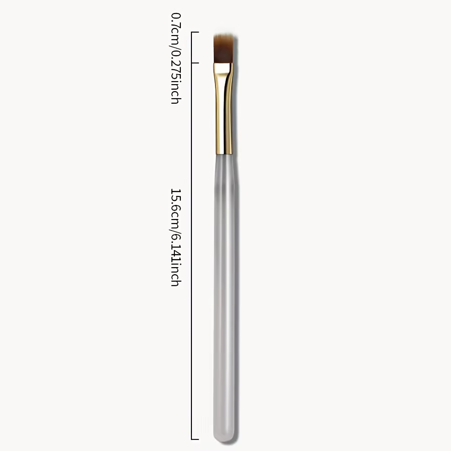 Brosse à ongles à poils larges et souples, 2 pièces, conception dégradée, poignée en acrylique, appl