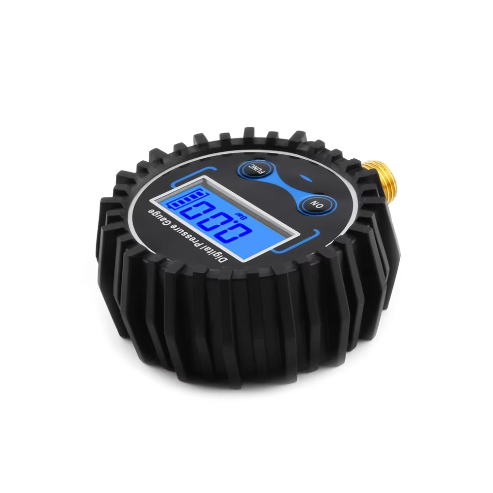 Manomètre numérique de pression d'air pour pneus, manomètre LCD avec LED et lumière LED pour voiture