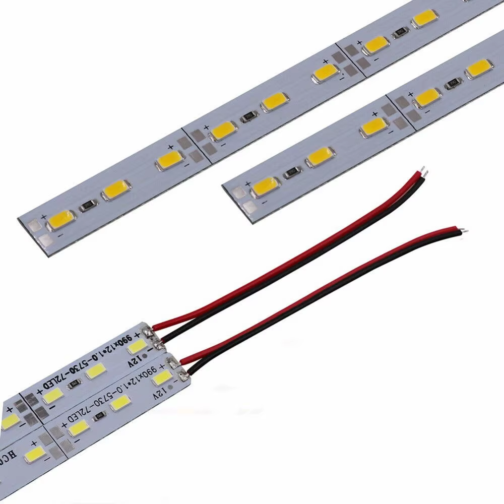 5 pièces 18CM 30CM 50CM 12V 24v LED cuisine sous armoire bande lumineuse rigide barre placard Tube l