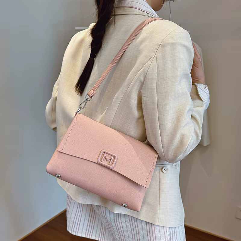 Sac à bandoulière classique pour femme en cuir véritable - Sac à bandoulière de créateur célèbre, ma