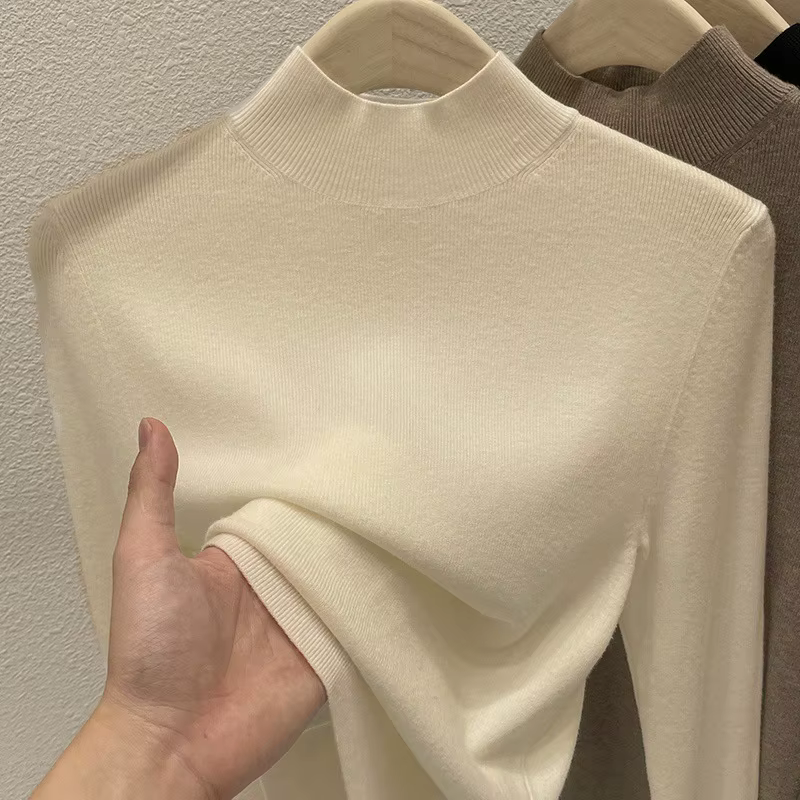 AOSSVIAO Pulls à col roulé pour femme, collection Automne Hiver 2026, mode, coupe ajustée, couleur u