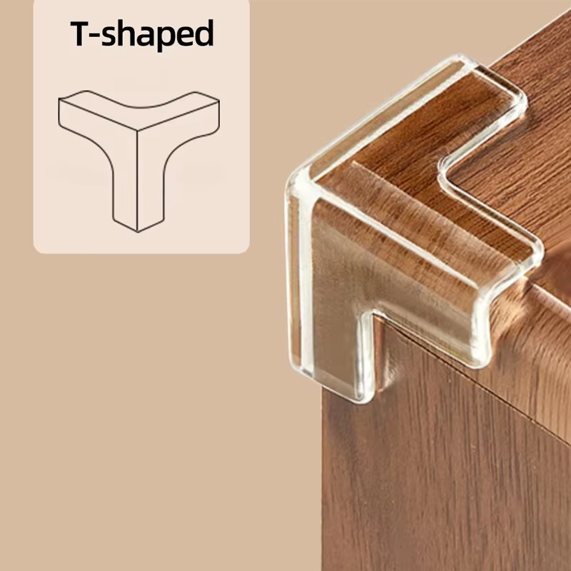 Protection d'angle de table en silicone pour la sécurité des bébés, protection transparente des bord