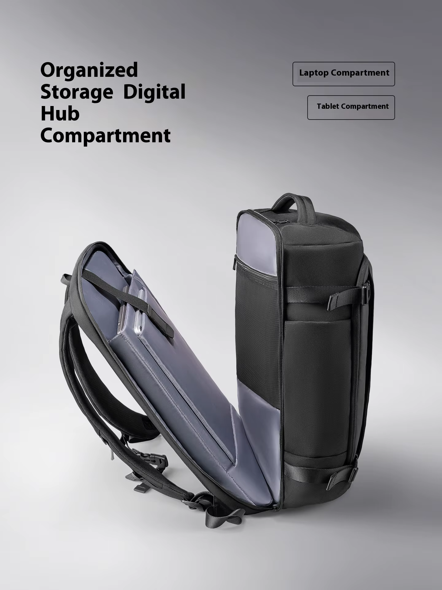 MARK RYDENLuggage sac à dos anti-rayures grande capacité voyage sac à dos épaules réglables avec cha