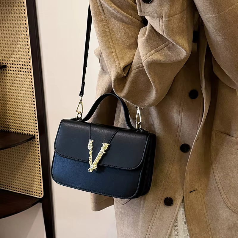 Sac fourre-tout vintage à la mode pour femmes, style parisien classique, cuir haut de gamme, sac à m