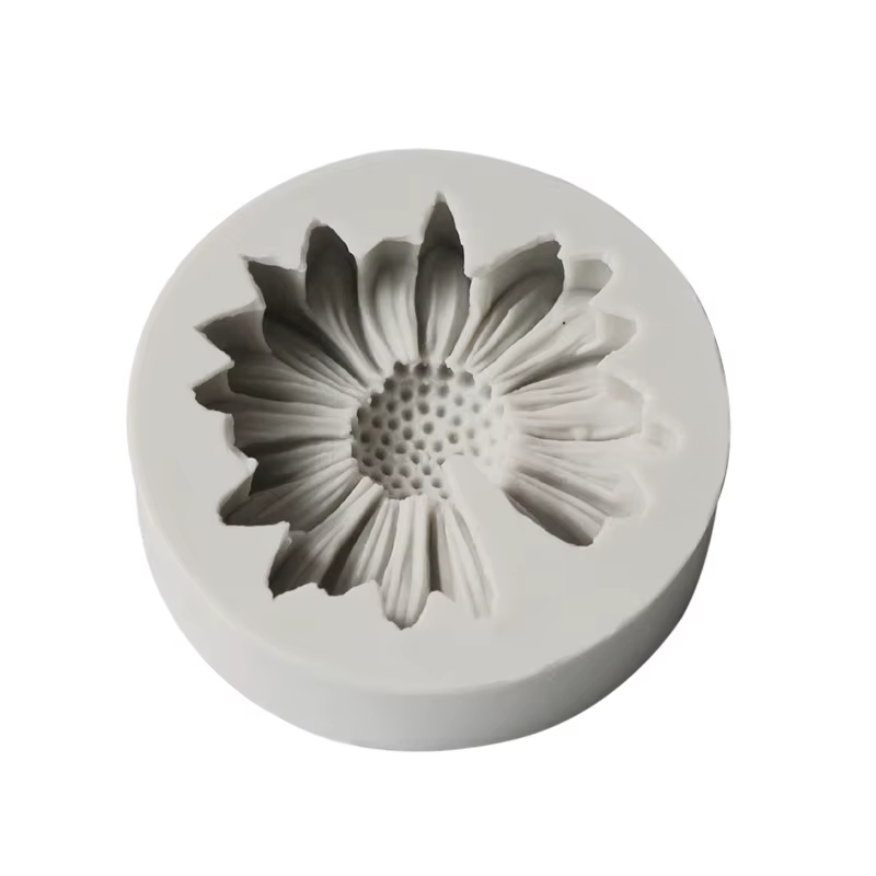 Moule 3D en forme de fleur de marguerite, en Silicone, fleur de soleil, aromathérapie, savon époxy, 
