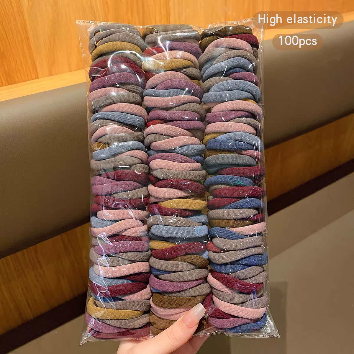 Accessoires pour cheveux de style coréen durables, pilotes 100, FS élevés, bandes élastiques, adapté
