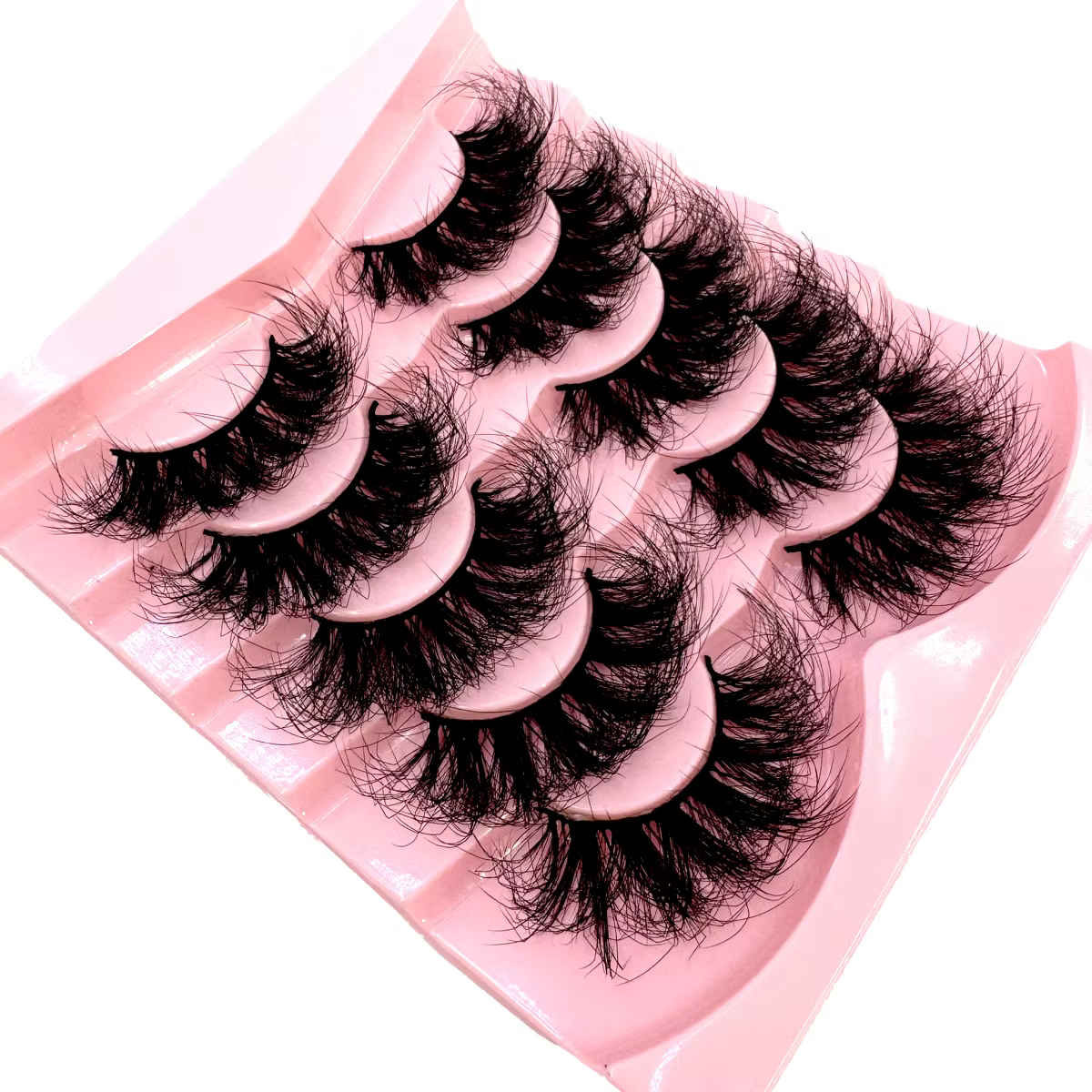 Faux cils longs et moelleux 3D en Faux vison, naturels, Volume doux et dramatique, Extension de cils
