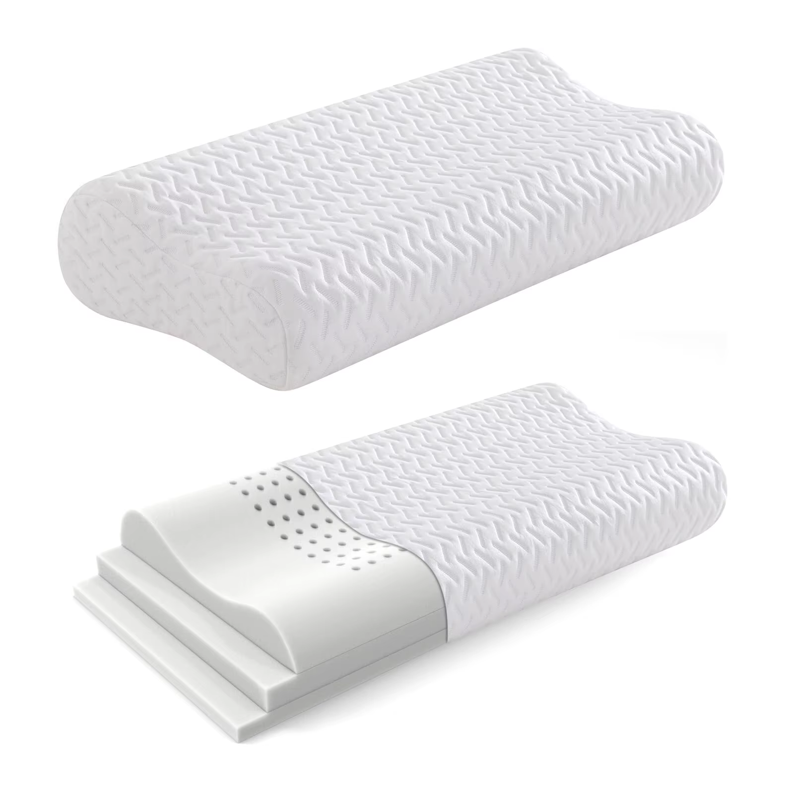 Hcore-Oreiller en mousse à mémoire de forme Ergonom, 1 pièce, pour le cou, les instituts oto, contou