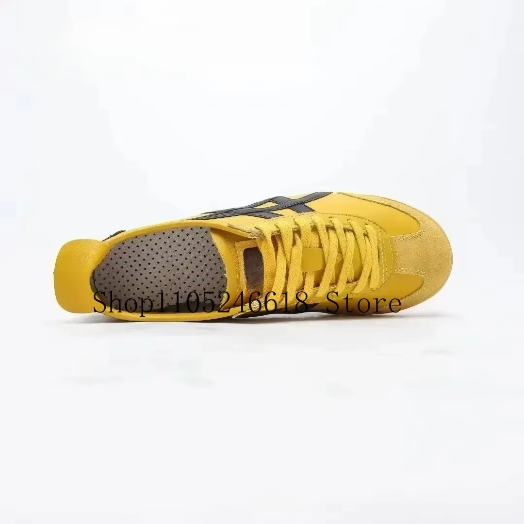 Chaussures de course à enfiler pour hommes et femmes, baskets classiques en cuir, respirantes et pla