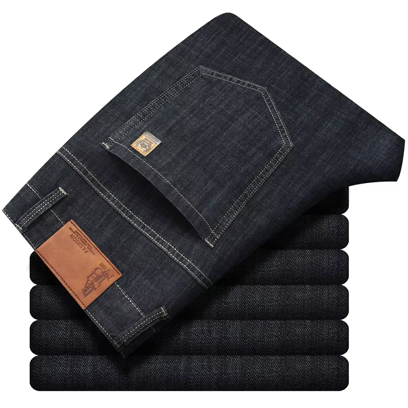 Jean d'été en Lyocell pour homme – Respirant, fin, décontracté, coupe droite, extensible, pour le tr