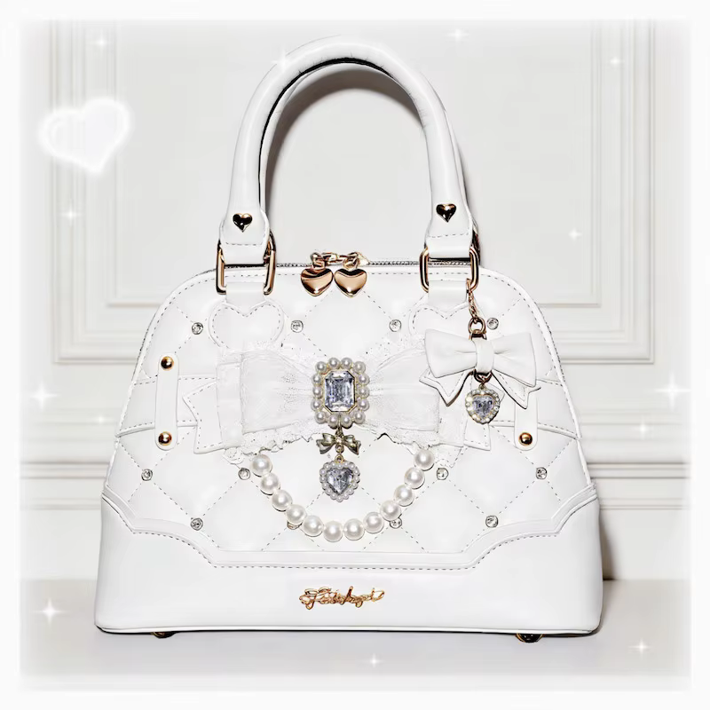 Nouveau Sac à Main Rose Lolita pour Filles, Sac Bandoulière Polyvalent Décontracté Tendance pour Fem