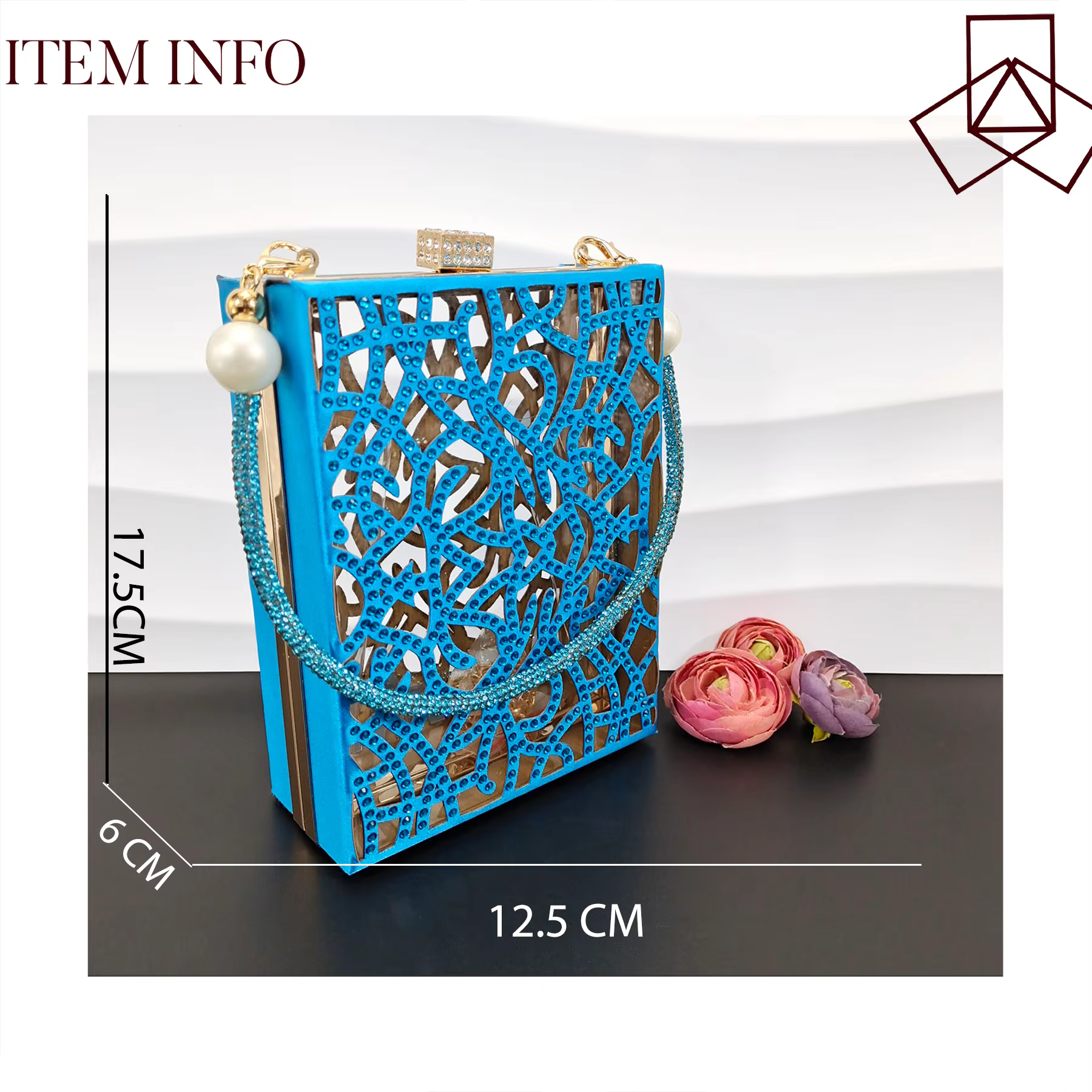 NigWin-Chaussures de soirée élégantes pour femmes, chaussures pleines de diamants de luxe, bleu ciel