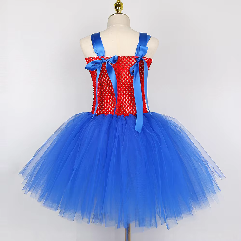 Costumes Super Bros pour Bol, Tenue d'Anniversaire et d'Halloween pour Enfants, Robe Tutu Rick de De