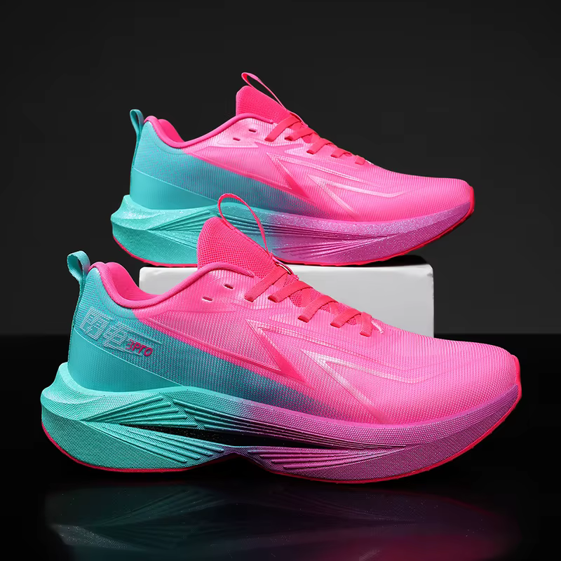 Chaussures de course 2026 avec plaque carbone, spécialité marathon, pour hommes et femmes, respirant