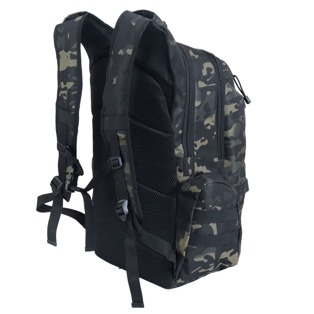 Sac à dos de randonnée et de camping extérieur 45L grande capacité, sac à dos tactique camouflage pl