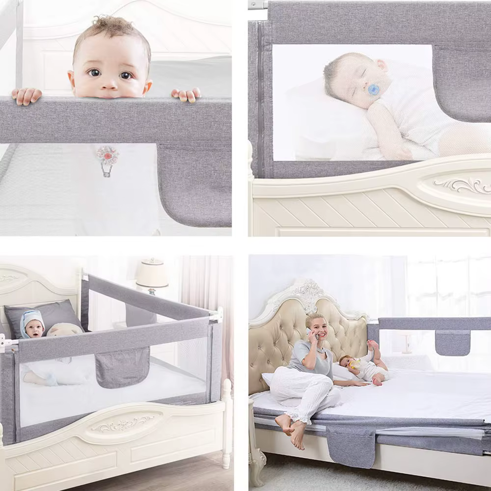 Barrière de Lit Extra-Large de Protection de Lit pour Tout-Petit Accessoire de Chambre pour Garçons