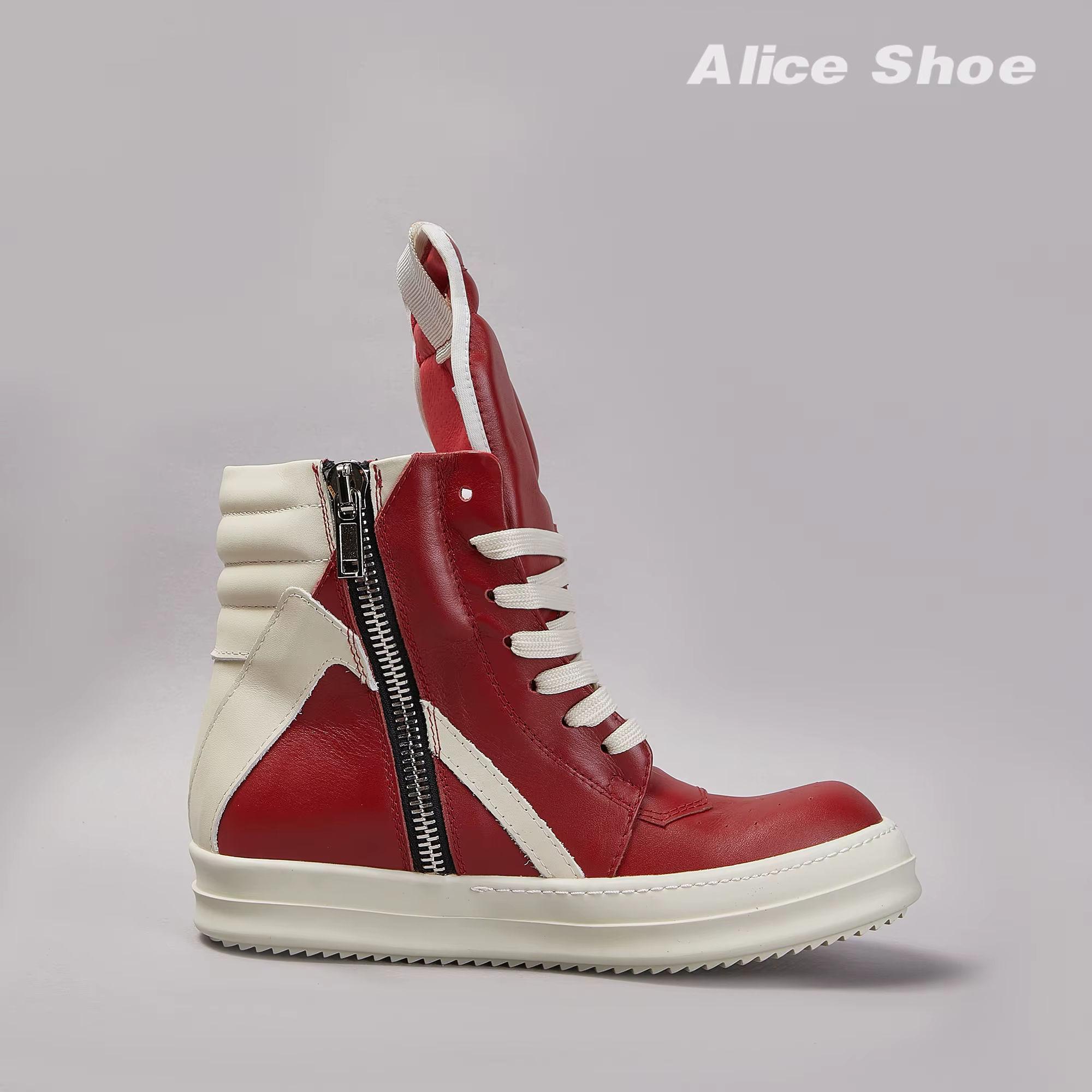 Marque hommes chaussure décontracté haut femmes Sneaker qualité rouge bottine Geobasket cuir fermetu