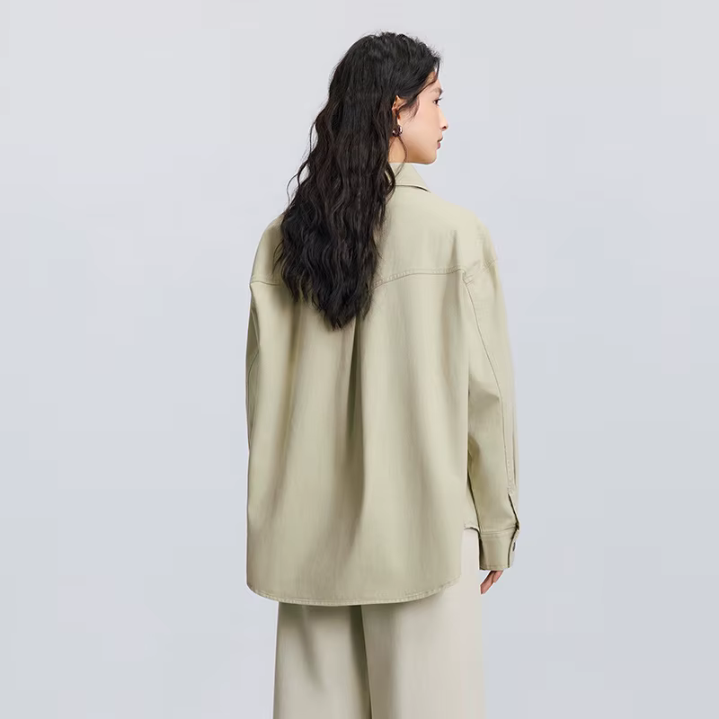 Chemise à manches longues pour femme Semir, mi-longue, oversize, nouvelle collection printemps 2025,