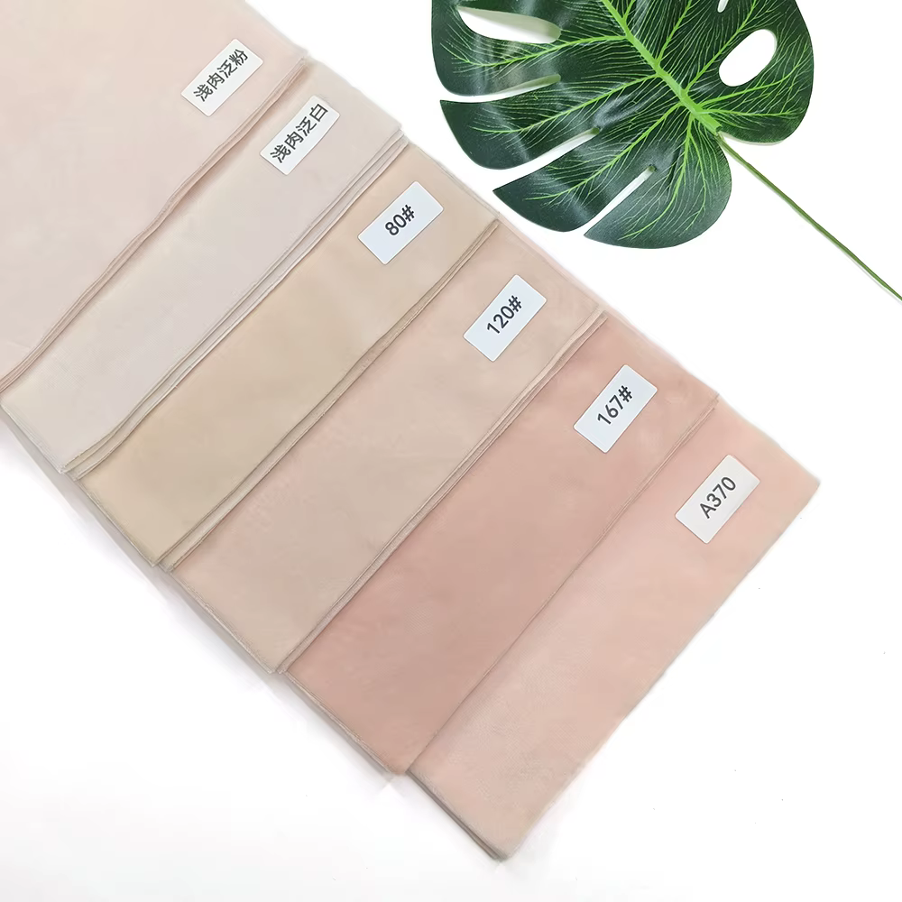 Tissu de peau de poupée en coton à poils de 1mm, tissu spécial de couleur de peau en cristal, tissu 