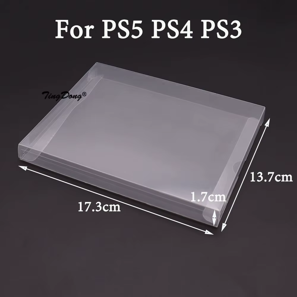 Boîte à cartouches de jeu transparente, 10 pièces, étui de protection en plastique PET pour jeux CIB