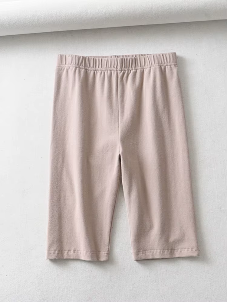 Short de motard en coton pour femmes, sexy, taille haute, élastique, couleur pure, slim, longueur au