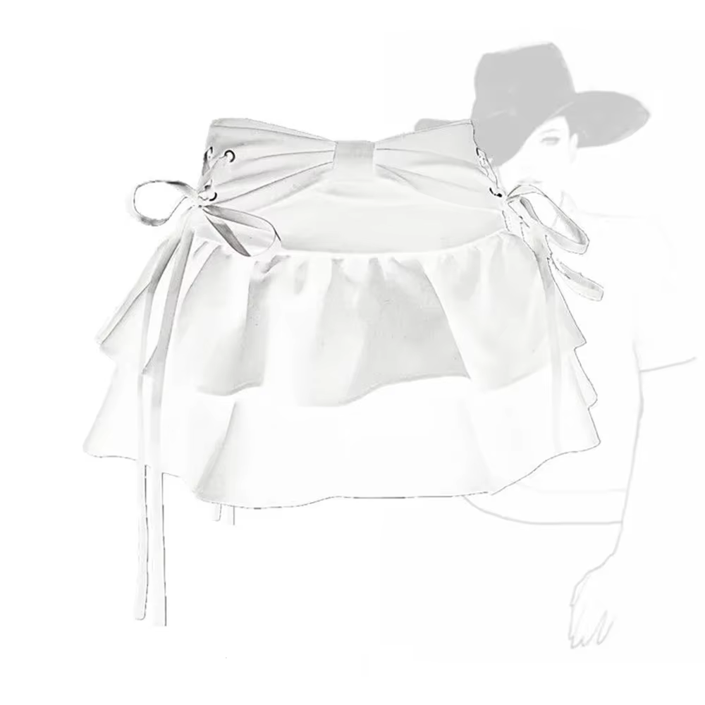 Mini jupe en jean gothique pour femmes, Streetwear américain, Vêtements sexy, Ligne A, Vintage, Noeu