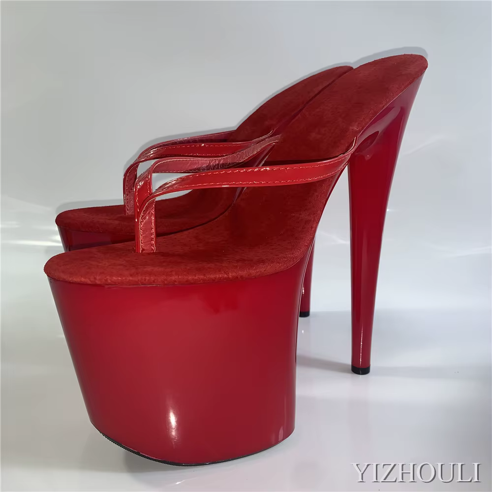 Tongs de Princesse à Talons Aiguilles Sexy de 15 à 20 cm, Chaussures de Boîte de Nuit Personnalisabl