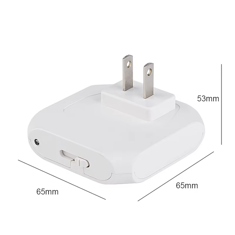 Veilleuse avec prise ue/US contrôle de la lumière LED lampe de nuit appliques murales pour la maison